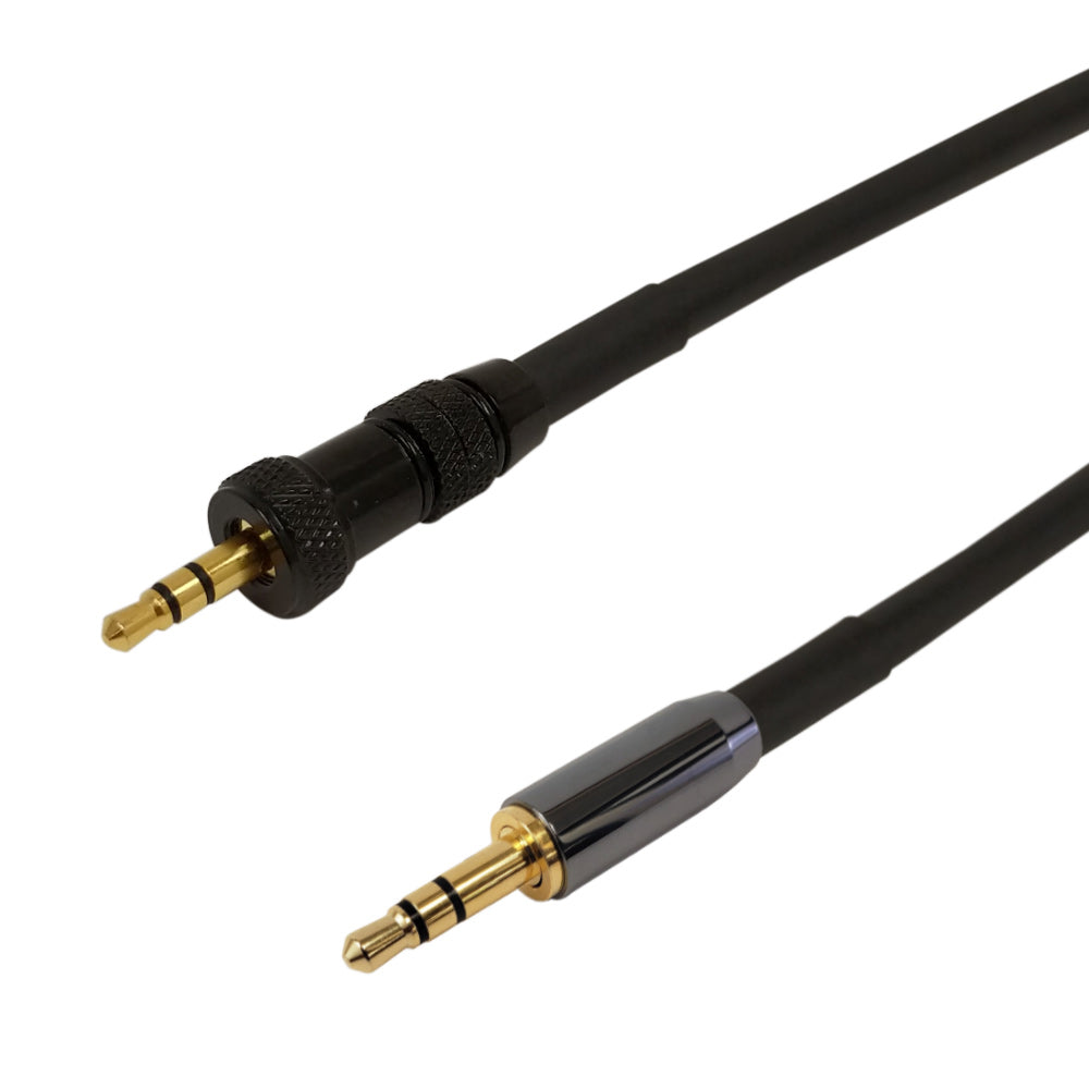 Premium Phantom Cables Balanced 3.5mm Male To 3.5mm Locking Male Cable
