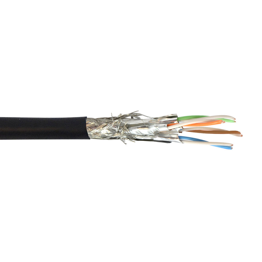 1000ft 4 Pair CAT6A Stranded Shielded S/FTP FT4/CMR Bulk Cable