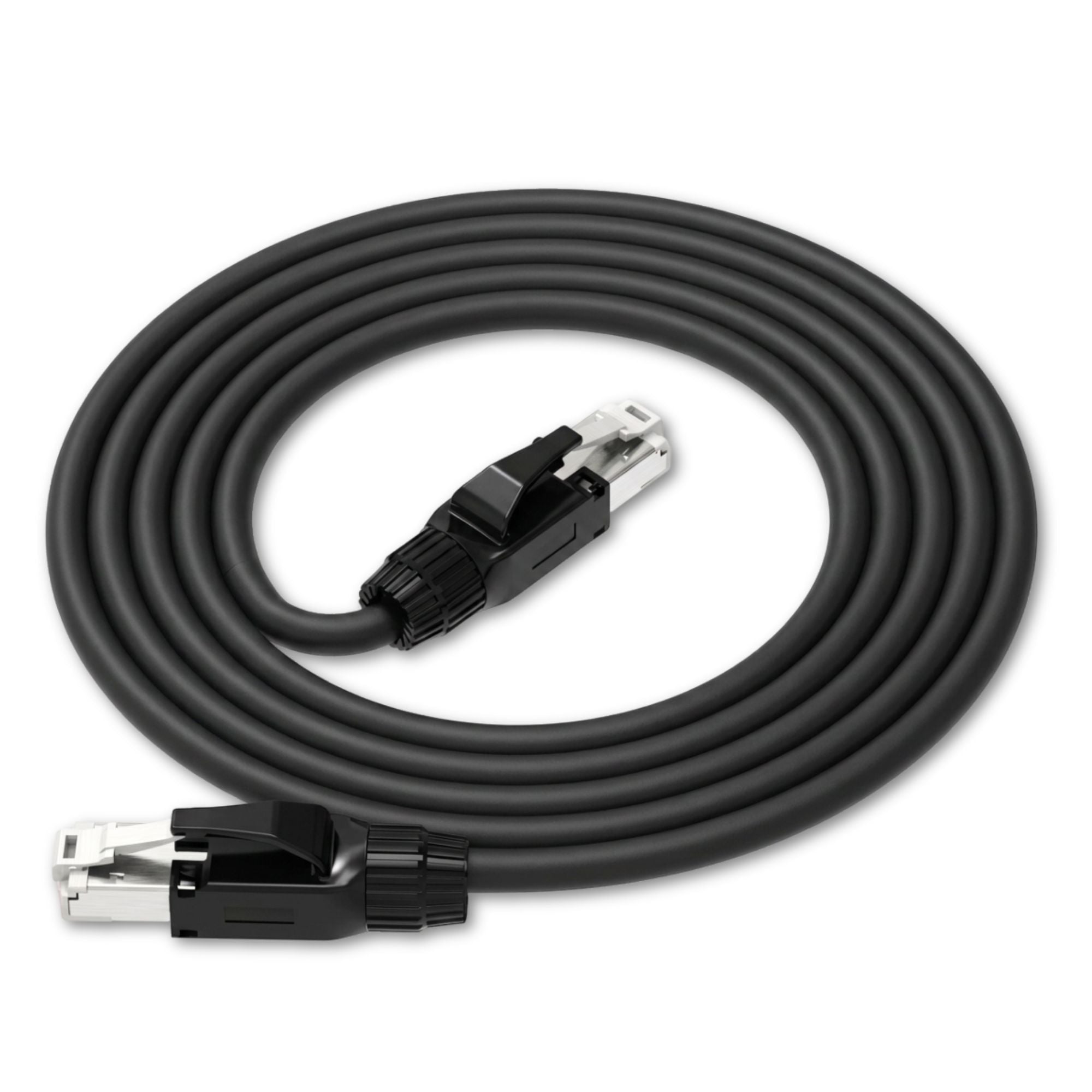 Steel Armored Outdoor Heavy Duty High Flex RJ45 CAT6A Shielded Ethernet Cable