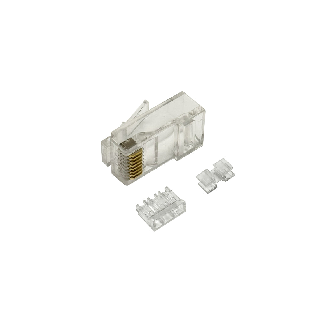 RJ45 Cat6a Plug for Slim Cable (Stranded) (8P 8C) - Pack of 50