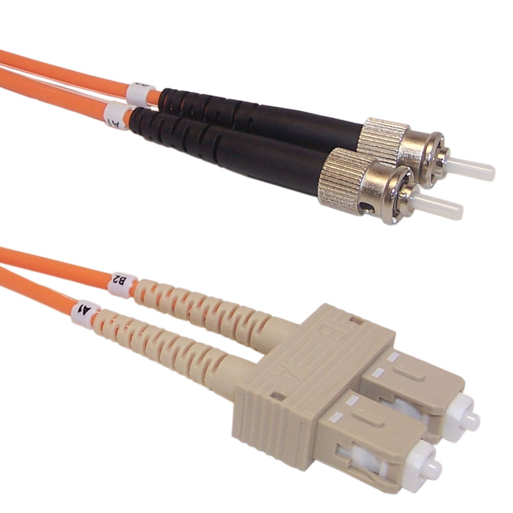 OM1 Multimode Duplex SC/ST 62.5 Micron - Fiber Optic Patch Cable - 3mm