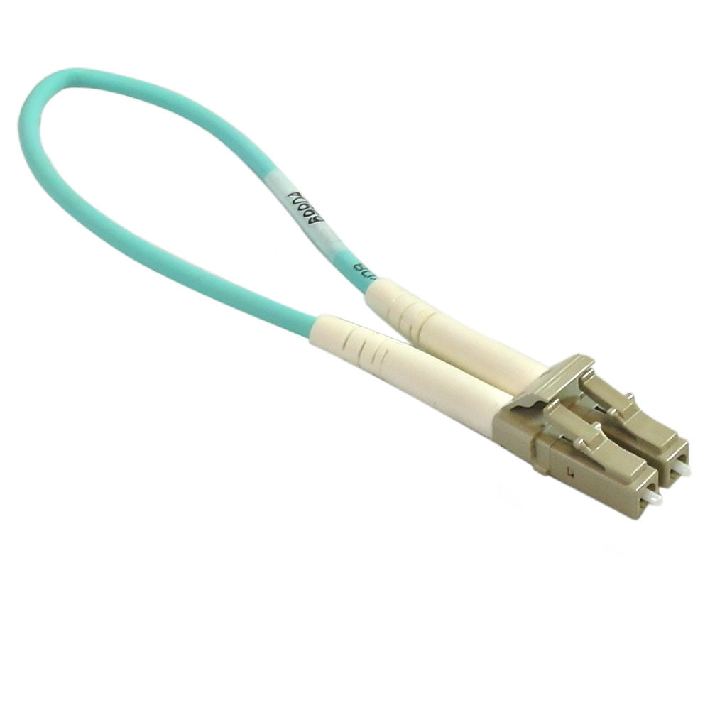 Loopback tester - Multimode LC/LC 50 Micron OM4 - Aqua