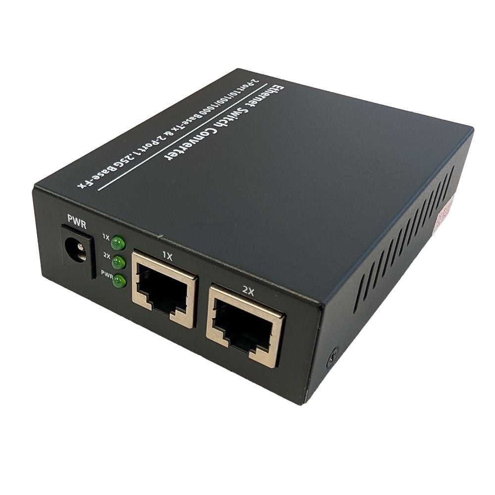 Gigabit Ethernet Fiber Optical Media Converter, 2 x 10/100/1000Base-TX & 2 x 1000Base-FX Ethernet Switch