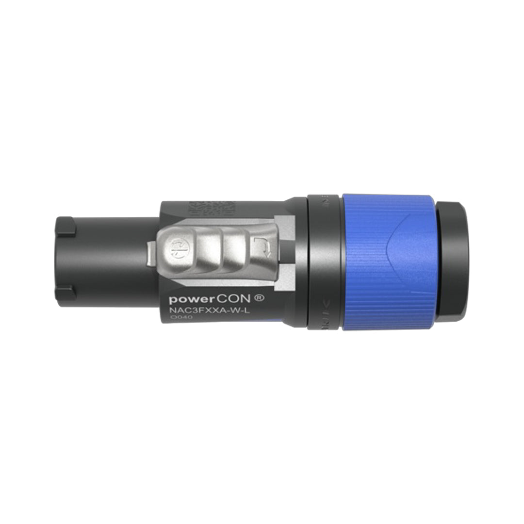 Neutrik 2 Pole 3 Wire AC Power-in Cable Connector - Blue (for 10-16mm diameter cable)