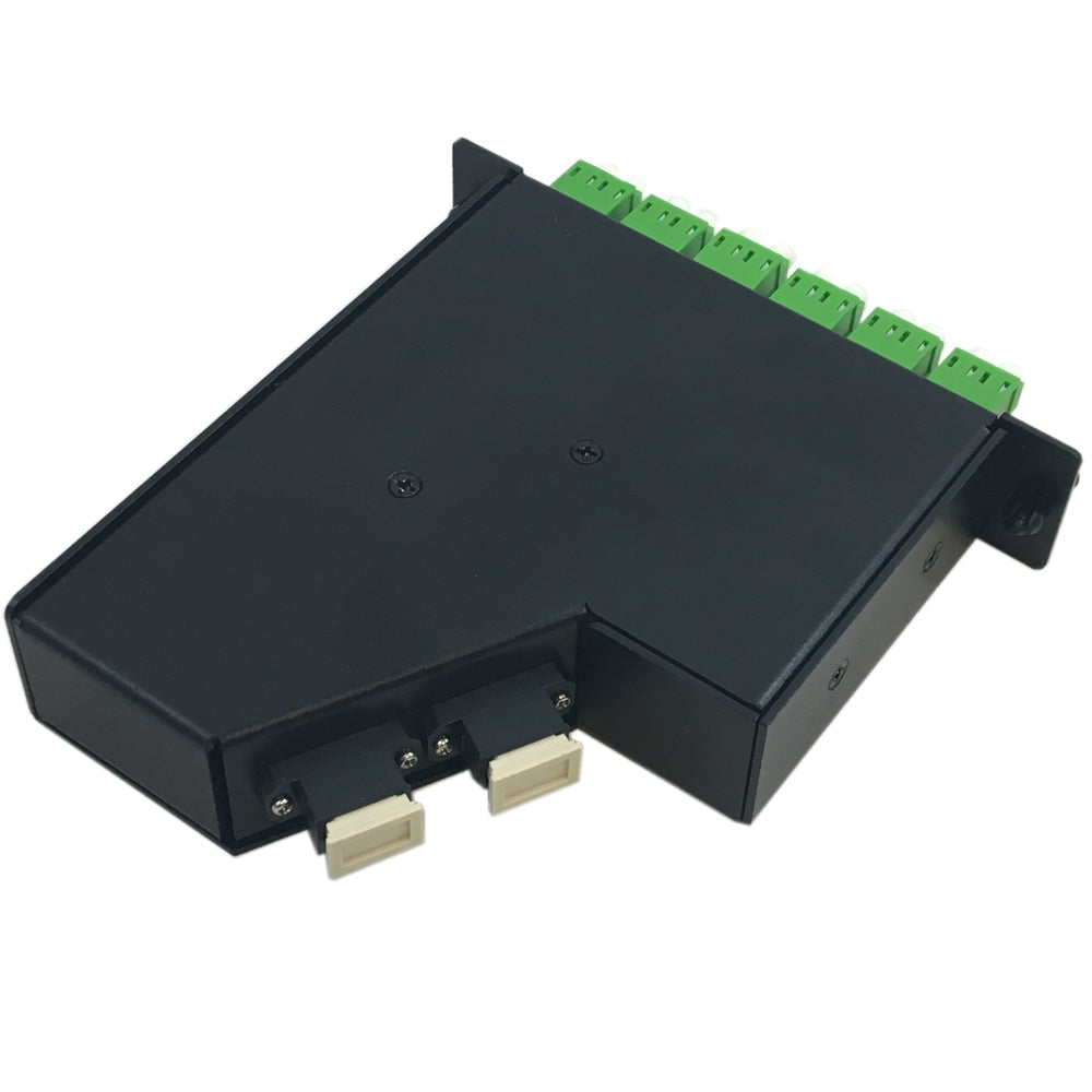 24-Fiber Singlemode LGX Style Cassette 2x MPO APC Male to 12x LC/APC Duplex