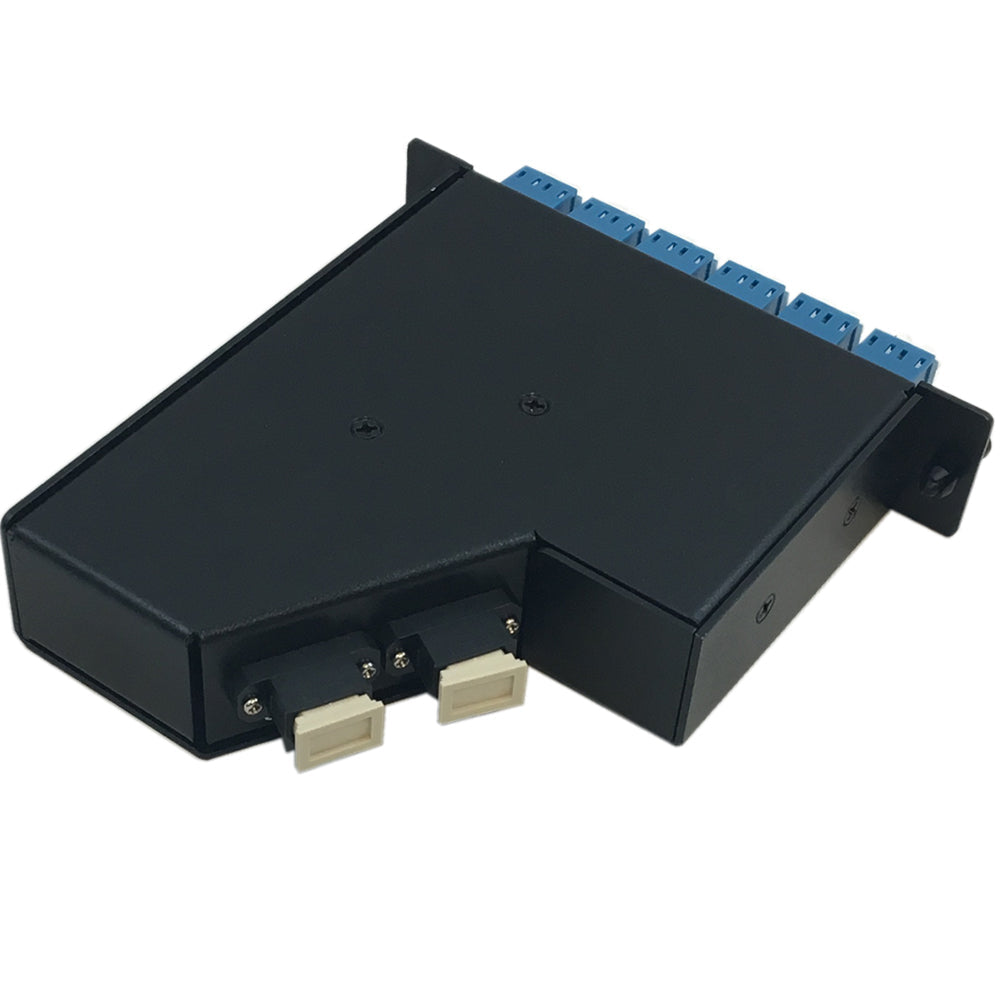 24-Fiber Singlemode LGX Style Cassette 2x MPO Male to 12x LC/UPC Duplex
