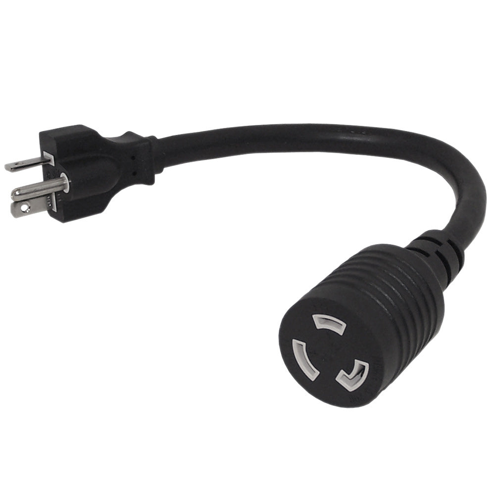 1ft NEMA 6-20P to NEMA L6-20R Power Cable - 12AWG - SJT Jacket (20A 250V)