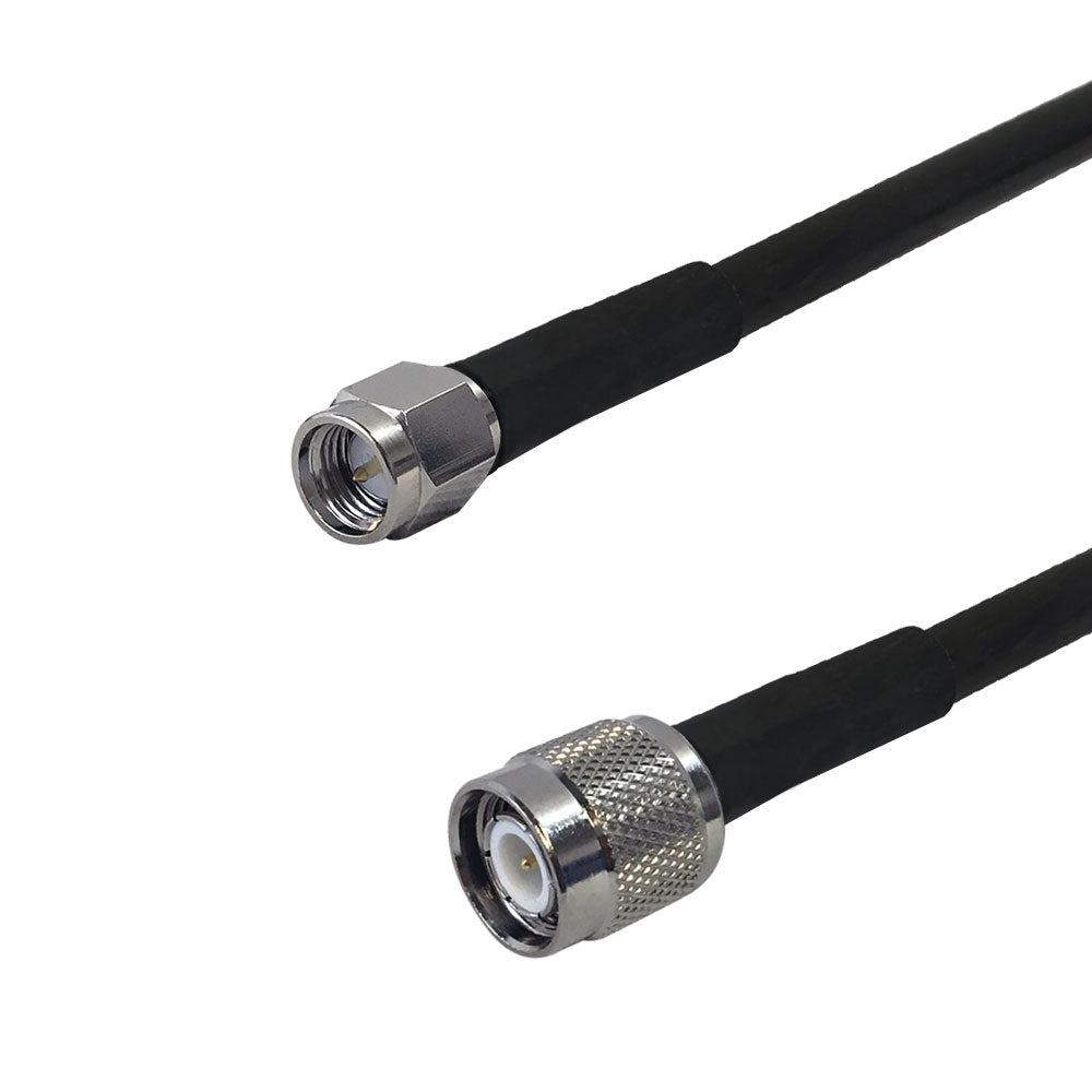 Premium Phantom Cables Times Microwave LMR-240 Ultra Flex SMA Male to TNC Male Cable