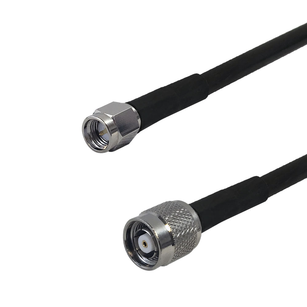 Premium Phantom Cables Times Microwave LMR-240 Ultra Flex SMA Male to TNC-RP (Reverse Polarity) Male Cable