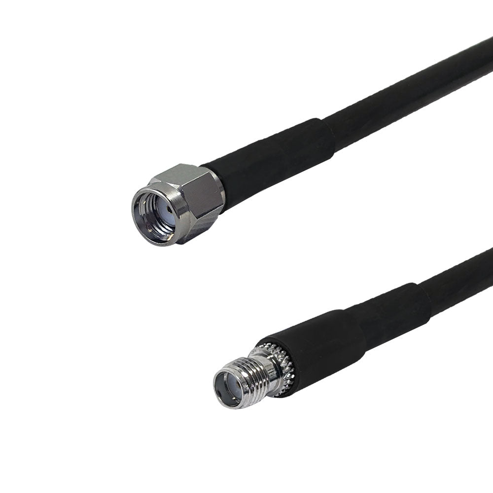 Premium Phantom Cables Times Microwave LMR-240 Ultra Flex SMA-RP (Reverse Polarity) Male to SMA Female Cable