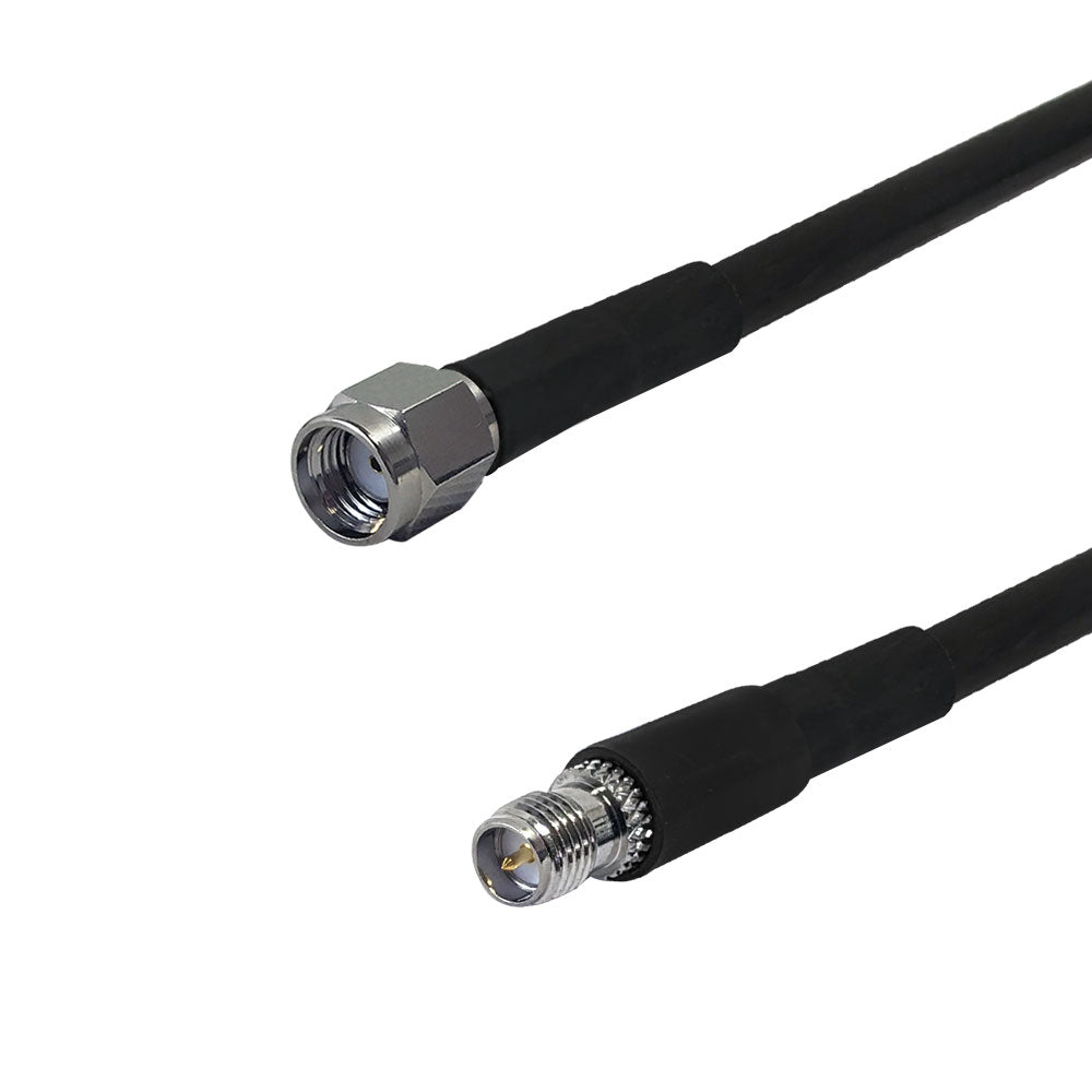Premium Phantom Cables Times Microwave LMR-240 SMA-RP (Reverse Polarity) Male to SMA-RP (Reverse Polarity) Female Cable