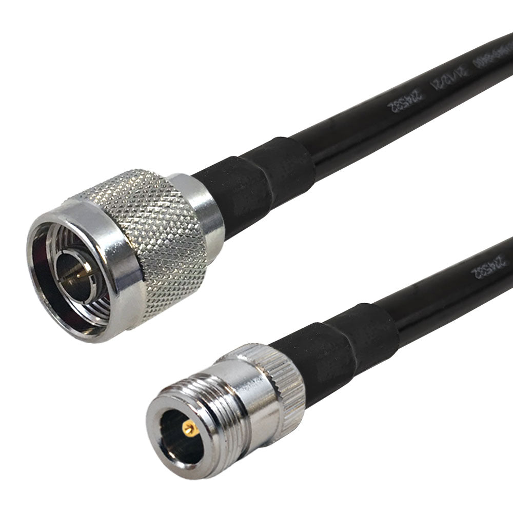 Premium Phantom Cables Times Microwave LMR-400 N-Type Male to N-Type Female Cable