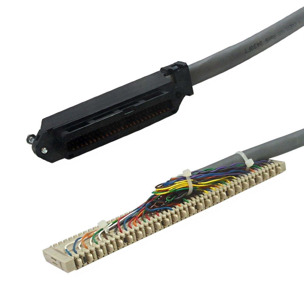 Premium Phantom Cables Telco 50 Cat3 90-Degree Female to BIX QCBIX1A