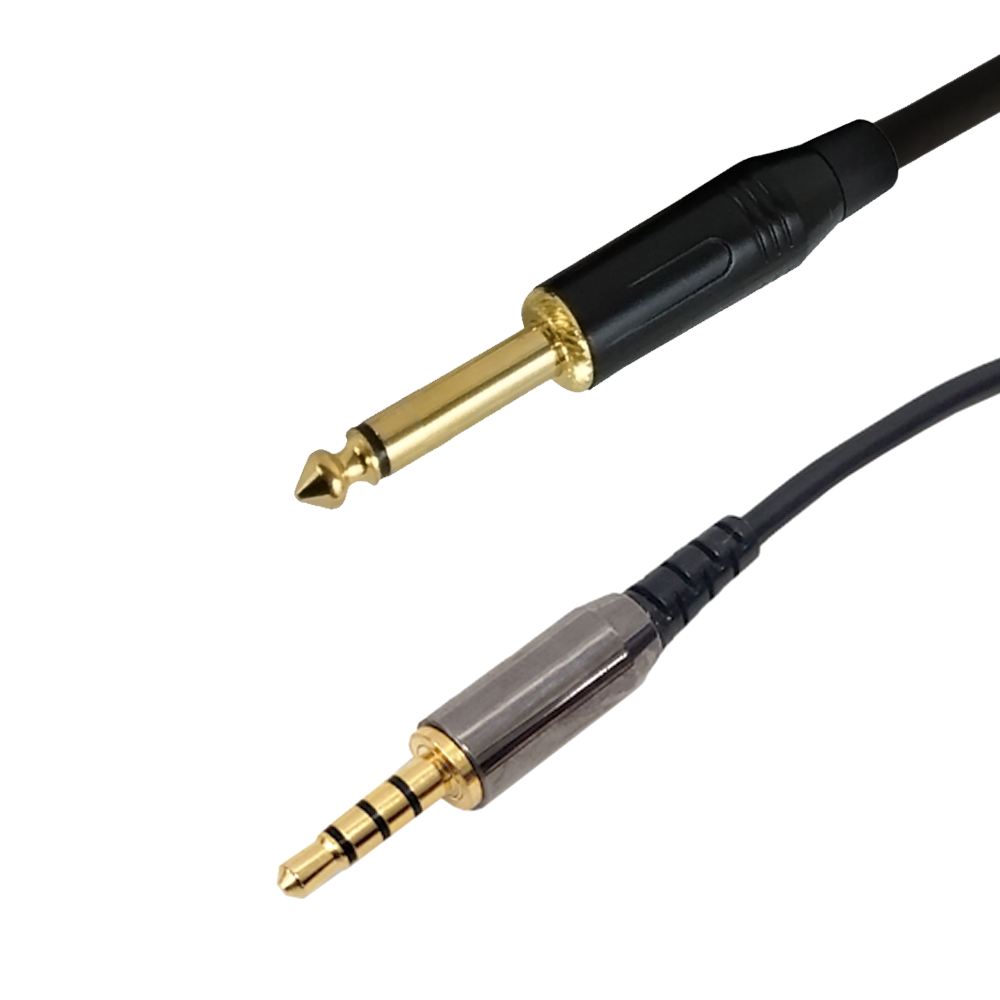 Premium Phantom Cables 1/4 inch TS Male to 3.5mm Stereo Male Audio Cable FT4