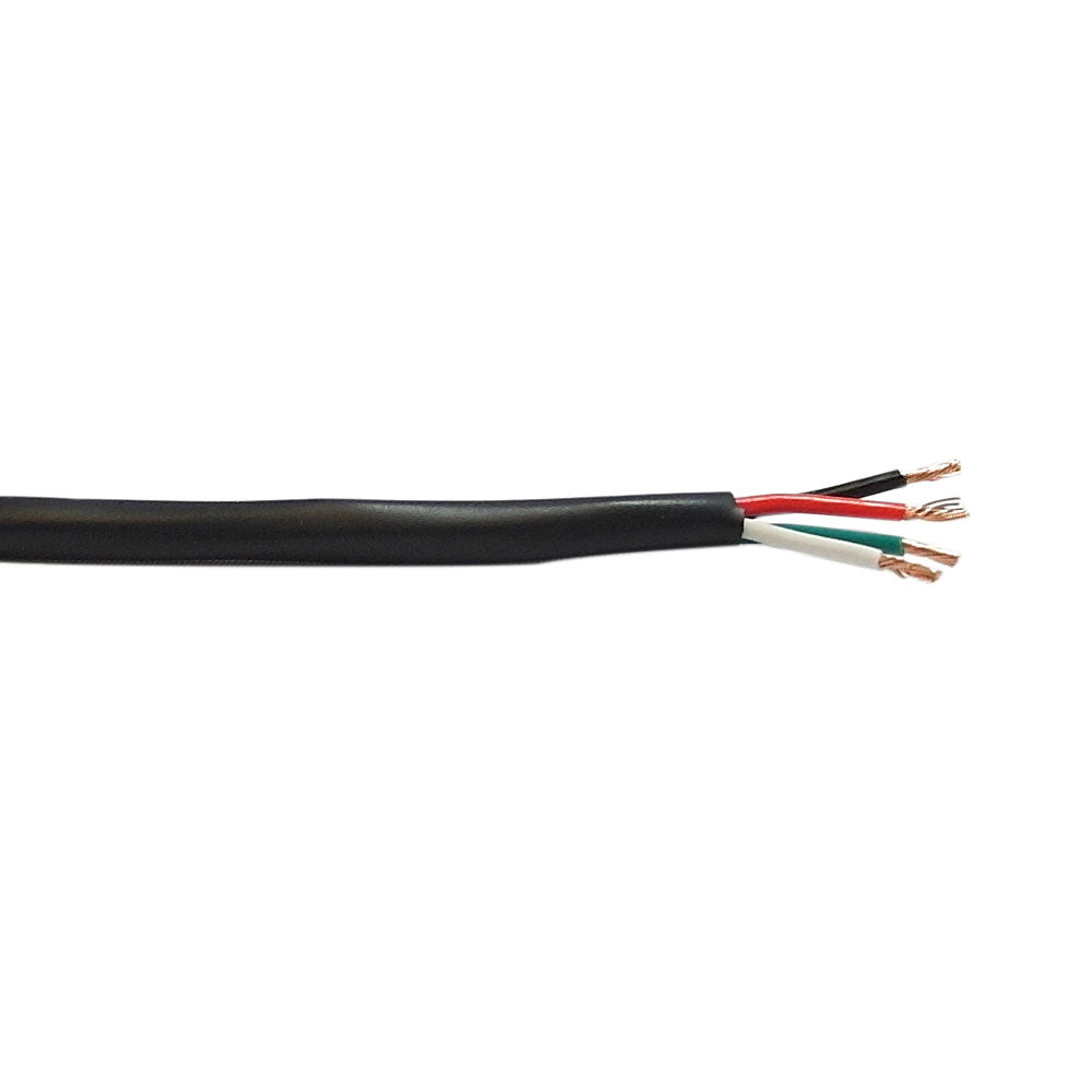 1000ft 4C 18AWG Stranded Control Cable - CMR - Black