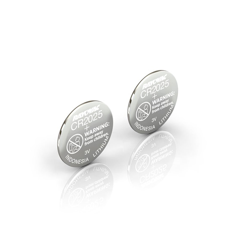 Rayovac coin cell battery 3V size CR2025 Lithium (2 pack)