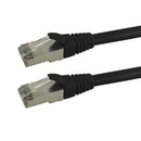 Shielded Custom RJ45 Cat6 550MHz Assembled Patch Cable - Black
