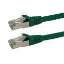 Shielded Custom RJ45 Cat5e 350MHz Assembled Patch Cable - Green