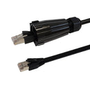 RJ45 Male with IP68 Shroud to RJ45 Cat5e Shielded FTP Outdoor UV / Direct Burial Patch Cable - Black