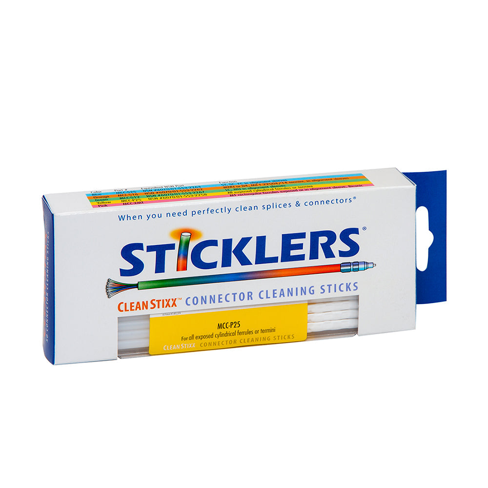 Sticklers™ CleaningStixx™ for all exposed Cylindrical ferrules - 50 per box
