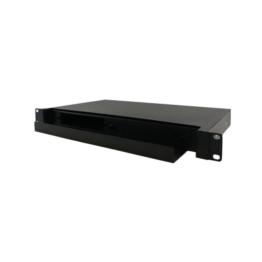 1U 19" Rackmount FDU with Slide Out (holds 2 panels) (Non-LGX) - Black