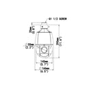 4MP PTZ IP Camera - 4.8~120mm - 25x Optical Zoom - Two-Way Audio - IP67 IK10 Rated - White
