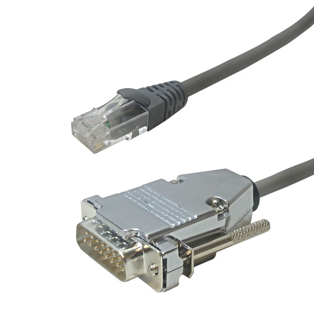 Premium Phantom Cables T1 Straight Through RJ48C to DB15 Male 2pr 100ohm