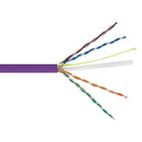 1000ft CAT6A Solid U/UTP 650Mhz 23AWG CMP Plenum Bulk Cable