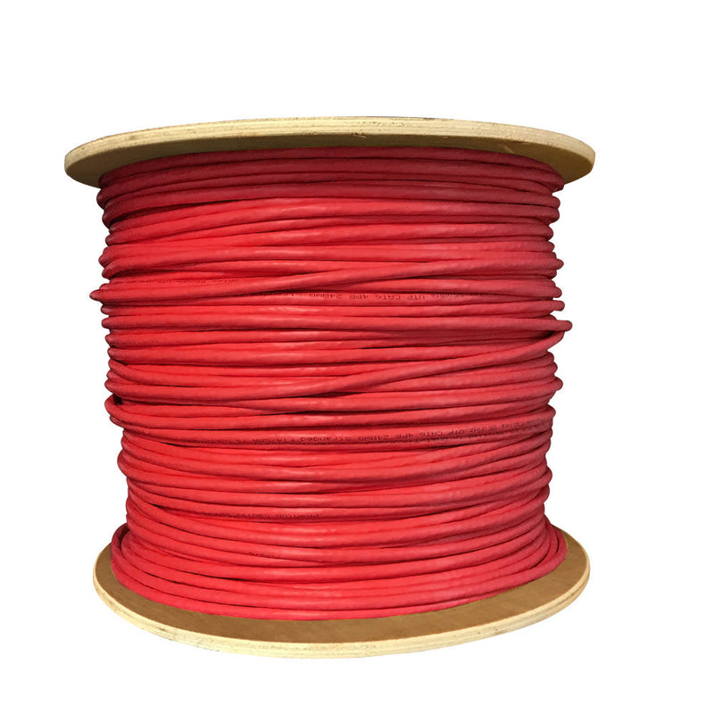 1000ft 4 Pair CAT6A Stranded 24AWG UTP FT4/CMR Bulk Cable