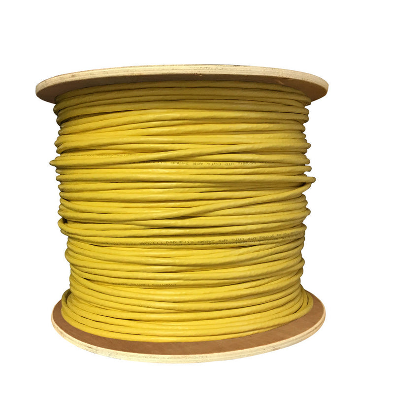1000ft 4 Pair CAT6A Stranded 24AWG UTP FT4/CMR Bulk Cable