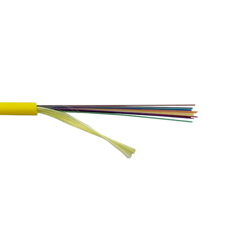 OS2 Singlemode 9 Micron 3mm Indoor Micro-Distribution - OFNP Plenum Fiber Bulk Cable (per meter) - 12-strand