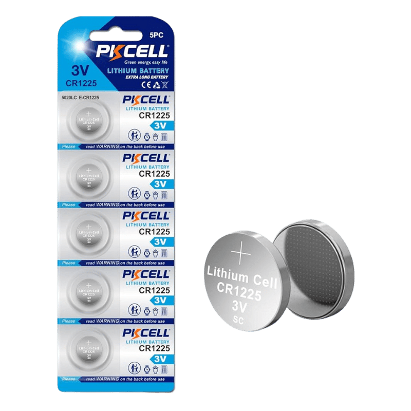 Coin Cell Batteries 3.0V CR1225 Lithium Manganese (5 pack)