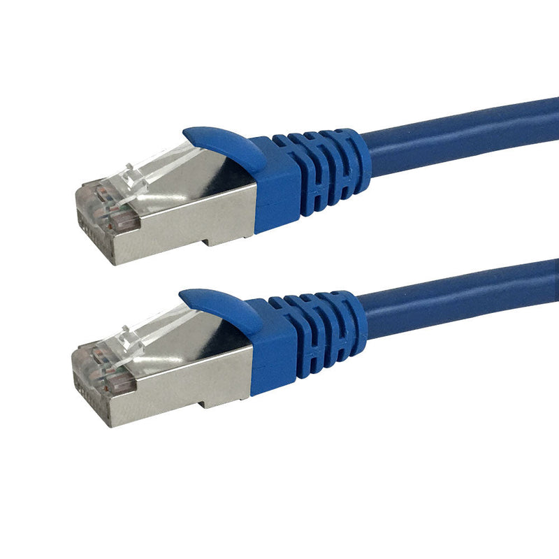 RJ45 Cat6a SSTP 10GB Molded Premium Fluke® Patch Cable Certified - CMR Riser Rated