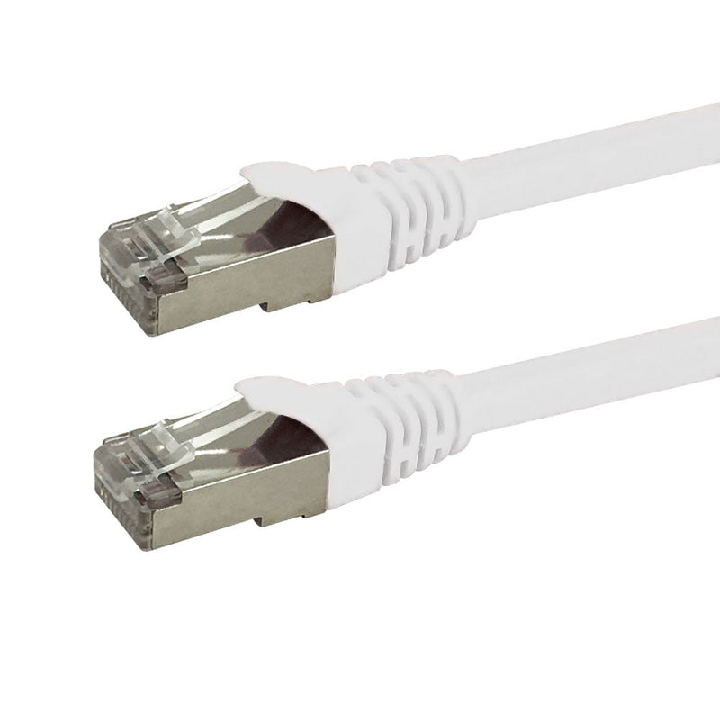 RJ45 Cat6a SSTP 10GB Molded Premium Fluke® Patch Cable Certified - CMR Riser Rated