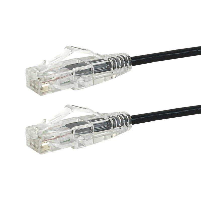 CAT6A 28AWG UTP 10GB Ultra-Thin Patch Cable - Premium Fluke® Patch Cable Certified - CMR Riser Rated