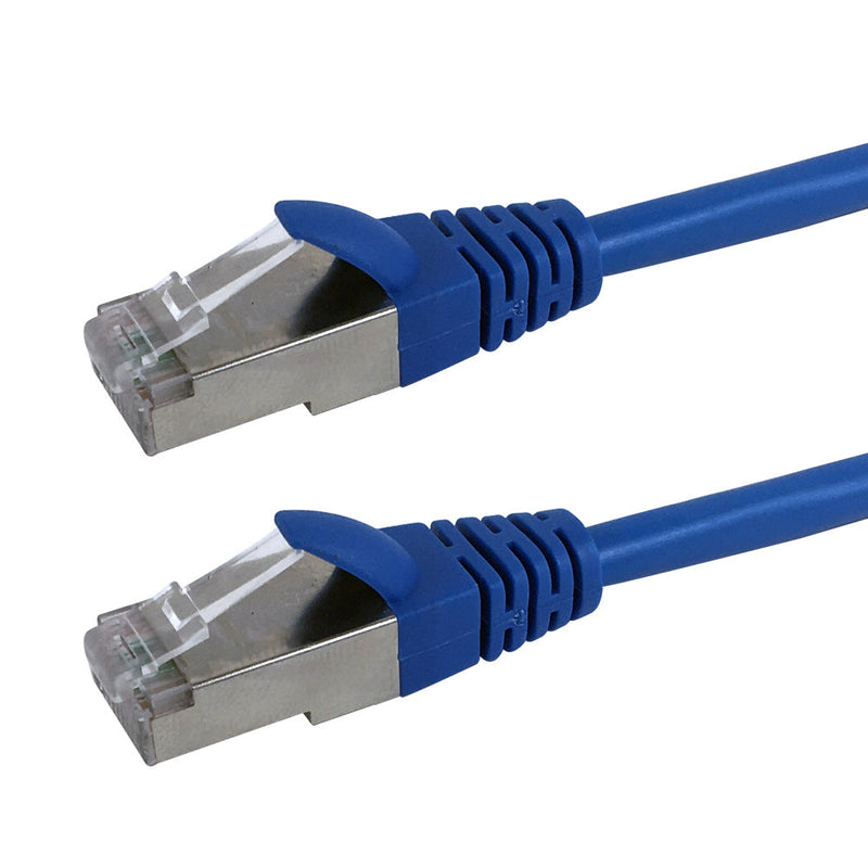 RJ45 Cat5e F/UTP Solid Shielded 23AWG Molded Patch Cable - CMP Plenum Rated