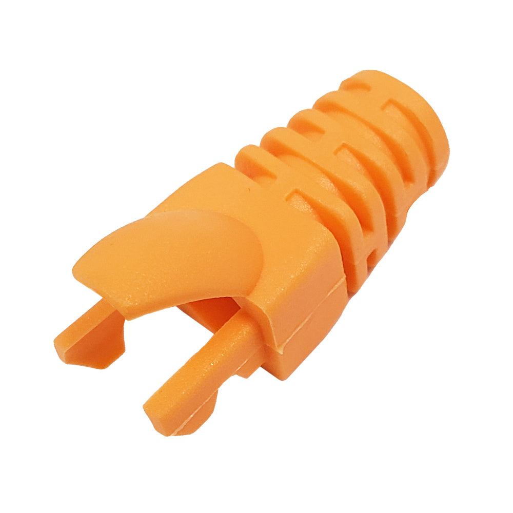 RJ45 Molded Style Cat6 Shielded and CAT6a Boots - 7.3mm ID