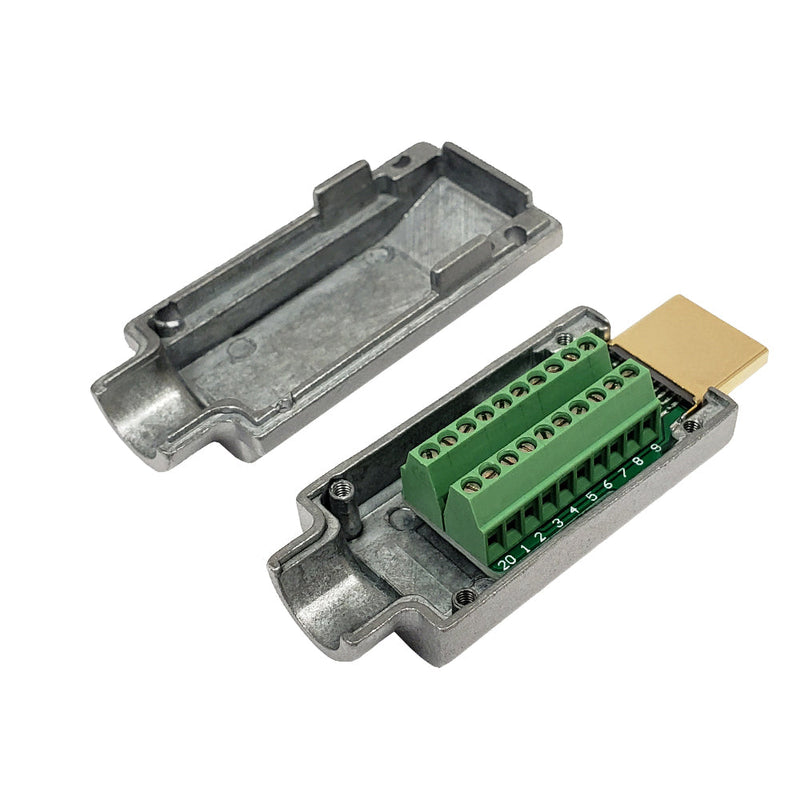 HDMI Male Screw Down Field Termination Connector Kit