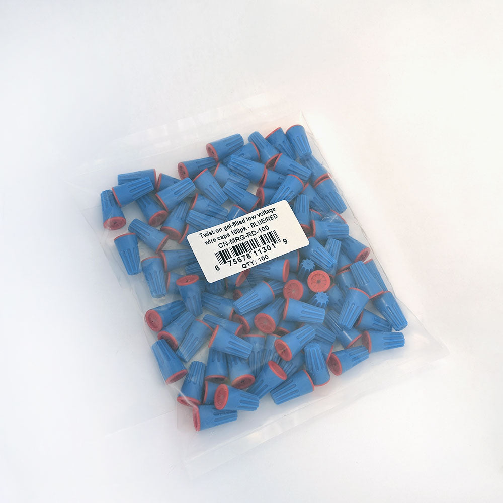 Twist-on Gel filled Low Voltage Wire Caps (100 Pack)