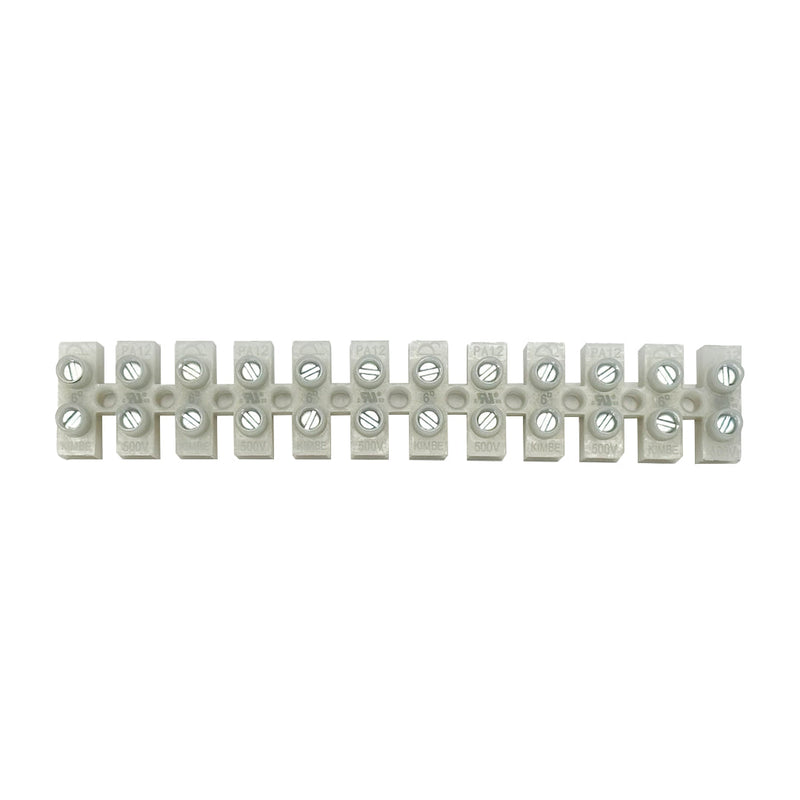 Insulated Terminal Block - 4.2mm - 12 circuit - 22AWG to 10AWG - 20A 600V