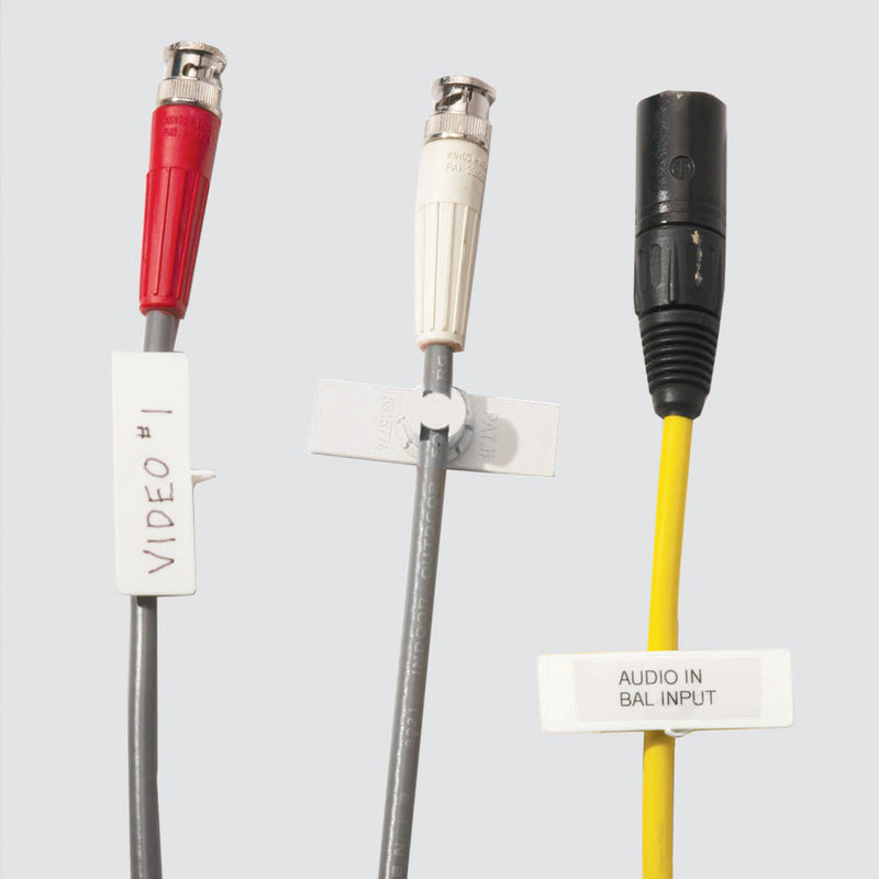 Unitag Cable Label - 5/8" x 2" - WHITE (Pack of 50)