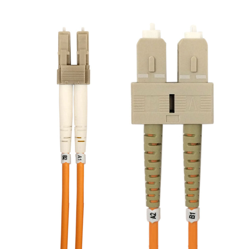 OM1 Multimode Duplex LC/SC 62.5 Micron - Fiber Optic Patch Cable - 3mm Jacket - LSZH/OFNR