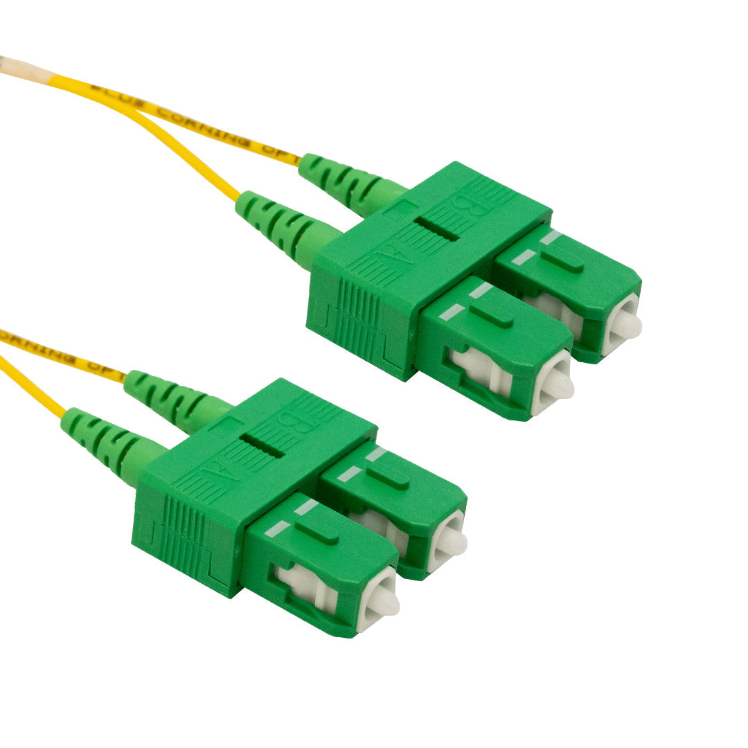OS2 Singlemode Duplex SC/APC to SC/APC 9 Micron - Fiber Optic Patch Ca