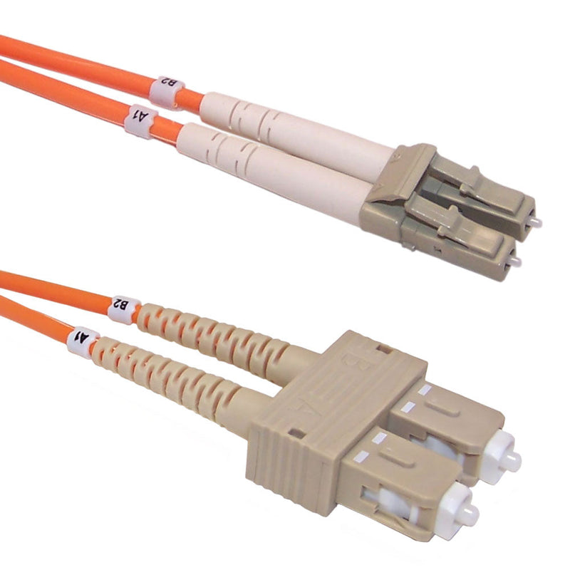 OM2 Multimode Duplex LC/SC 50 Micron - Fiber Optic Patch Cable - 3mm Jacket - LSZH/OFNR