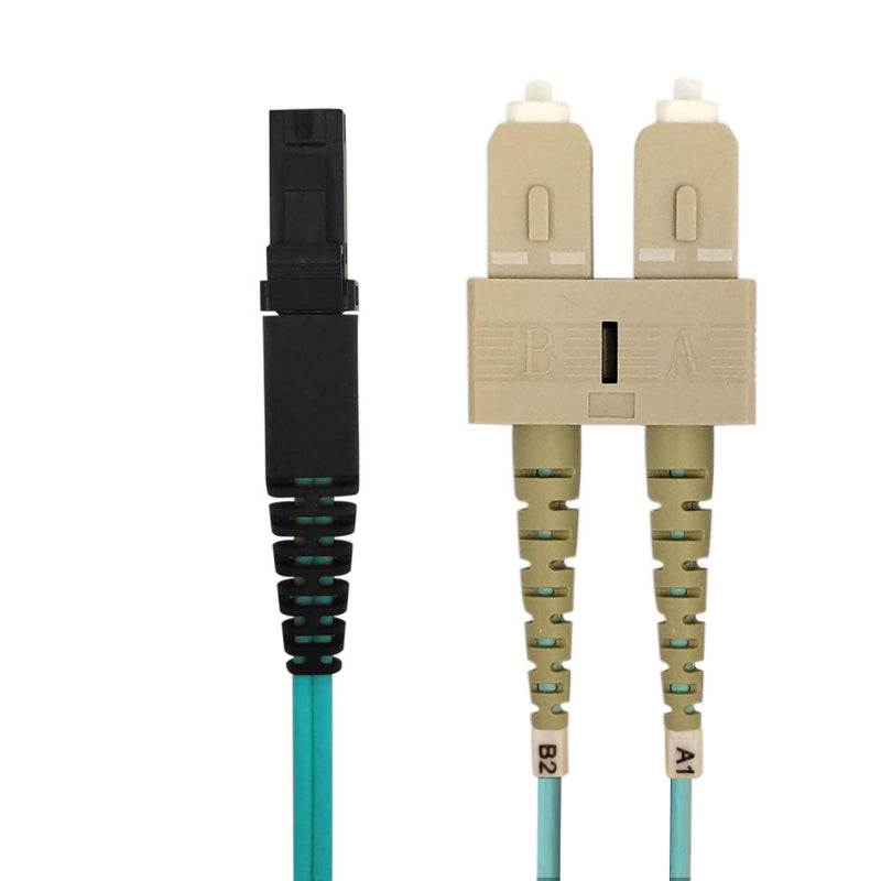 OM3 Multimode Duplex MTRJ/SC 50 Micron - Fiber Optic Patch Cable - 2mm Jacket - LSZH/OFNR