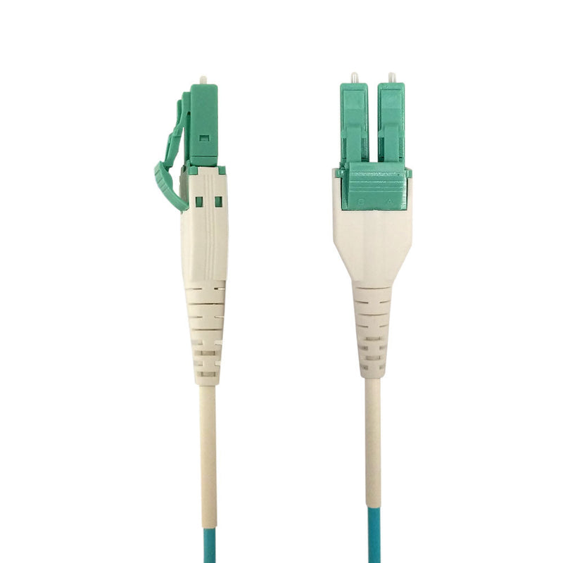 OM3 Multimode Duplex LC/LC Uniboot 50 Micron - Fiber Optic Patch Cable - 2mm Jacket - OFNP Plenum