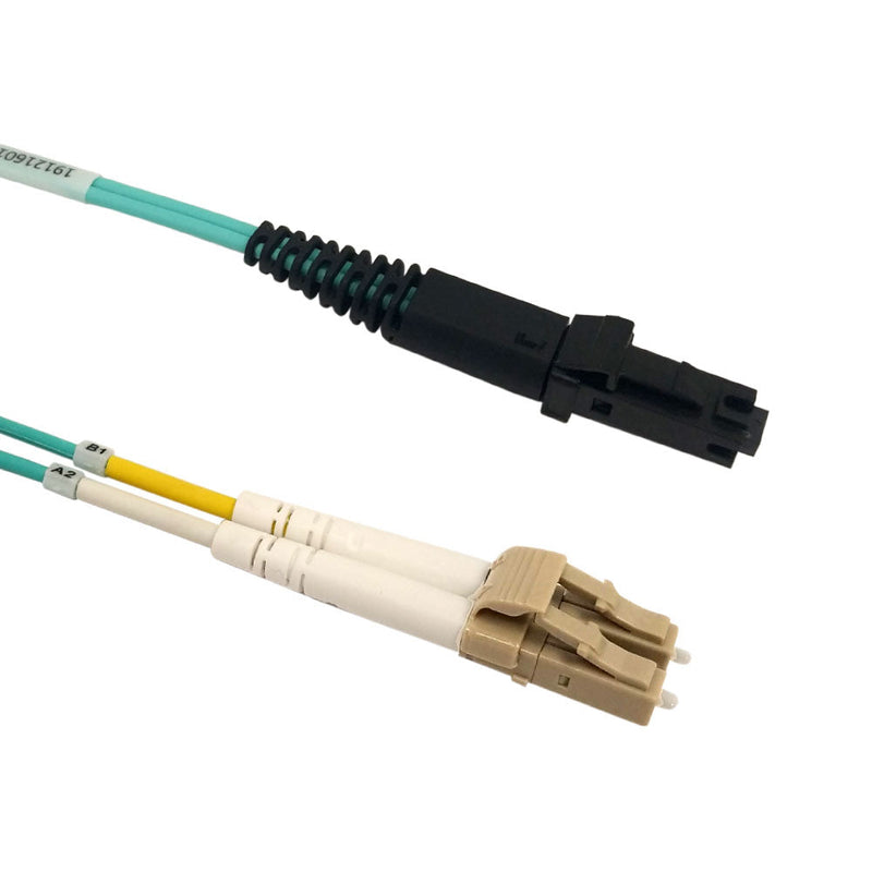 OM3 Multimode Duplex MTRJ/LC 50 Micron - Fiber Optic Patch Cable - 2mm Jacket - LSZH/OFNR