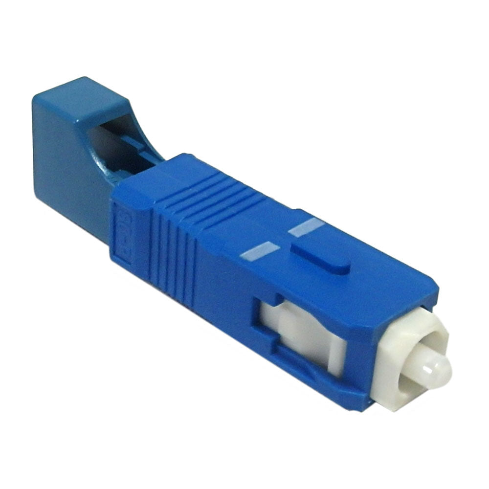 LC Female / SC Male Fiber Hybrid Coupler Singlemode Simplex Ceramic, Blue