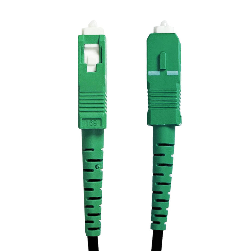 Singlemode Simplex SC/APC to SC/APC G657B3 - Fiber Optic Patch Cable - 3mm Jacket - OFNR Indoor/Outdoor