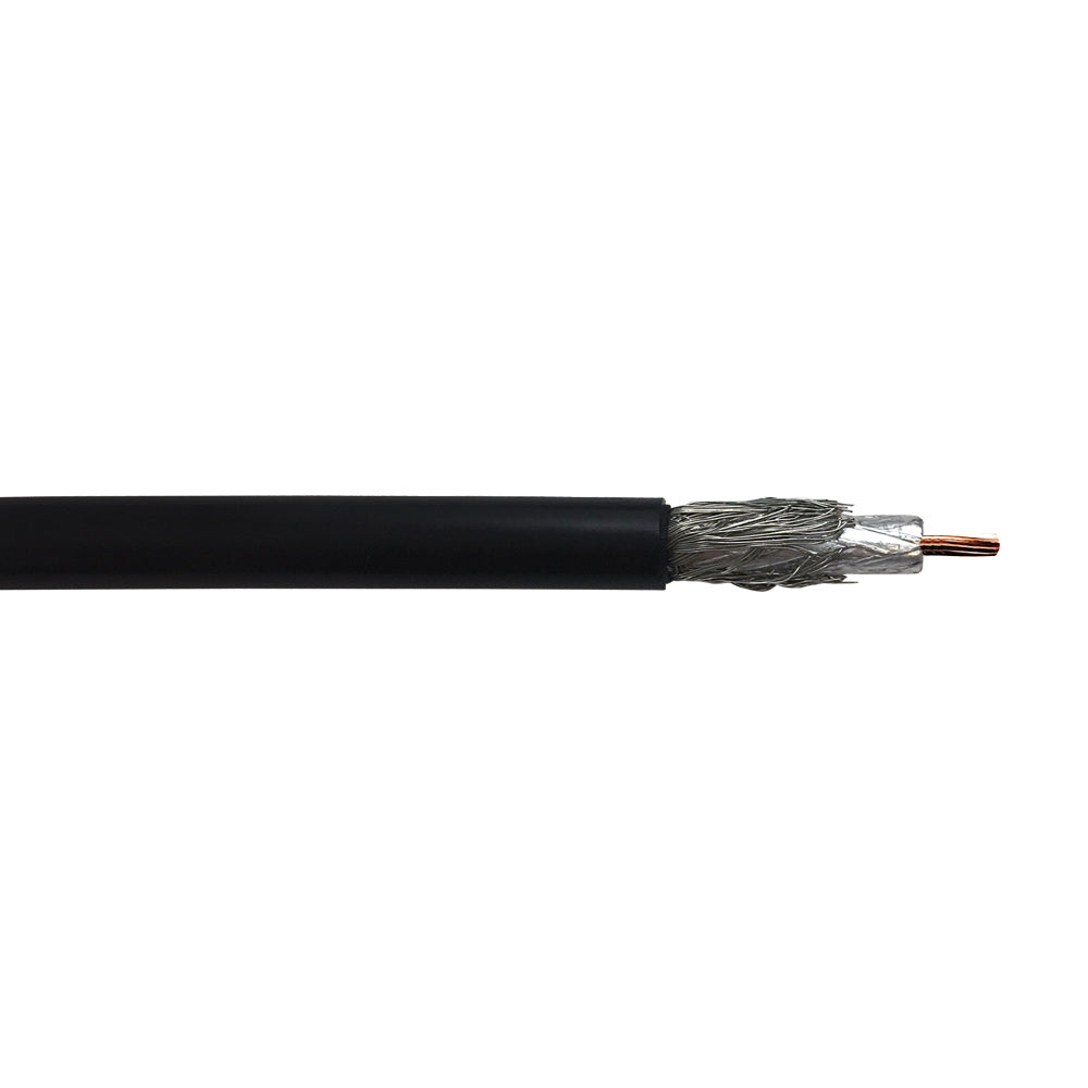 1000ft RF-195 Flexible Bulk Cable 90% TC Braid + Foil  - Black